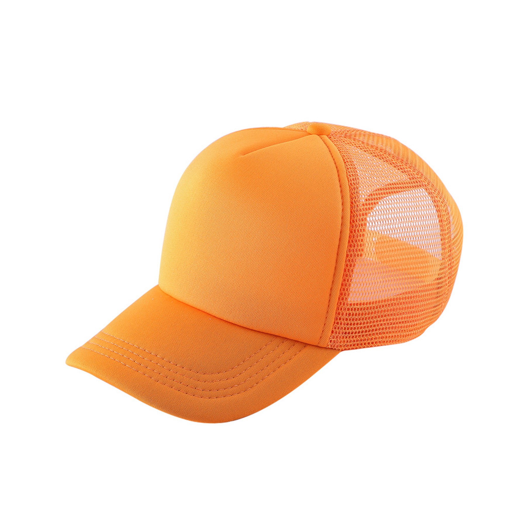 Curved Visor Baseball Cap W/ Mesh Back 11