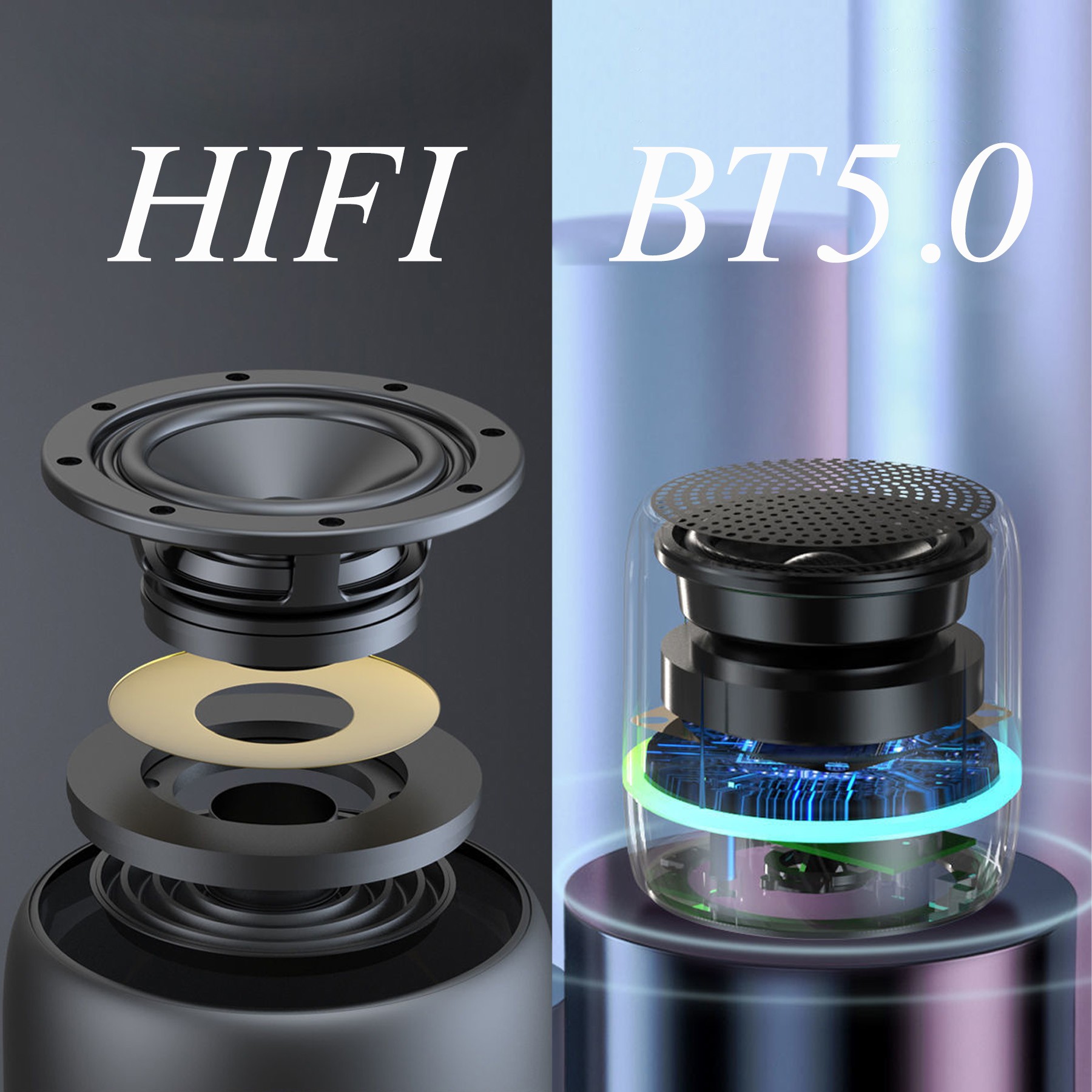 Compact Wireless Mini Bluetooth Speaker With Bass Hd Audio 2