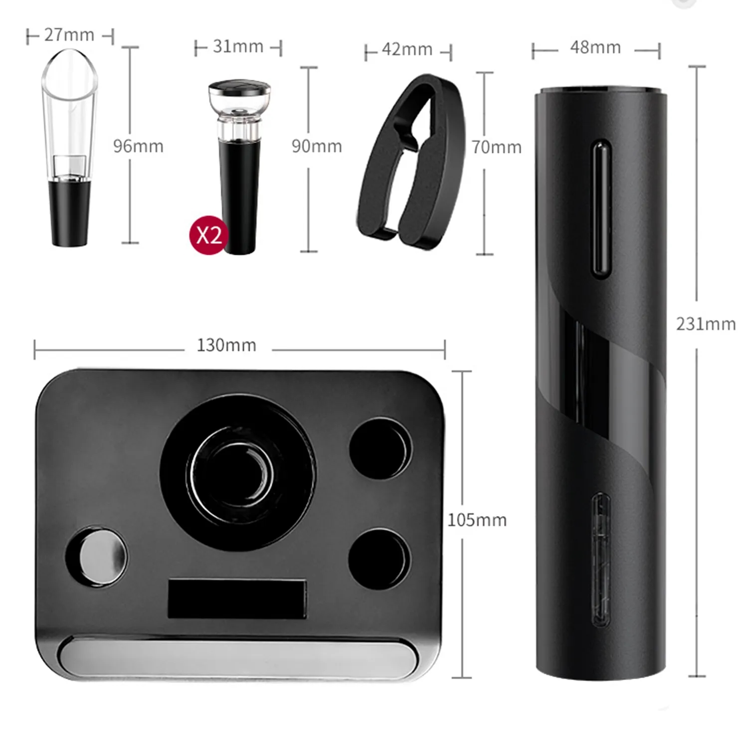 Carignan 6-Piece Electric Wine Set 2