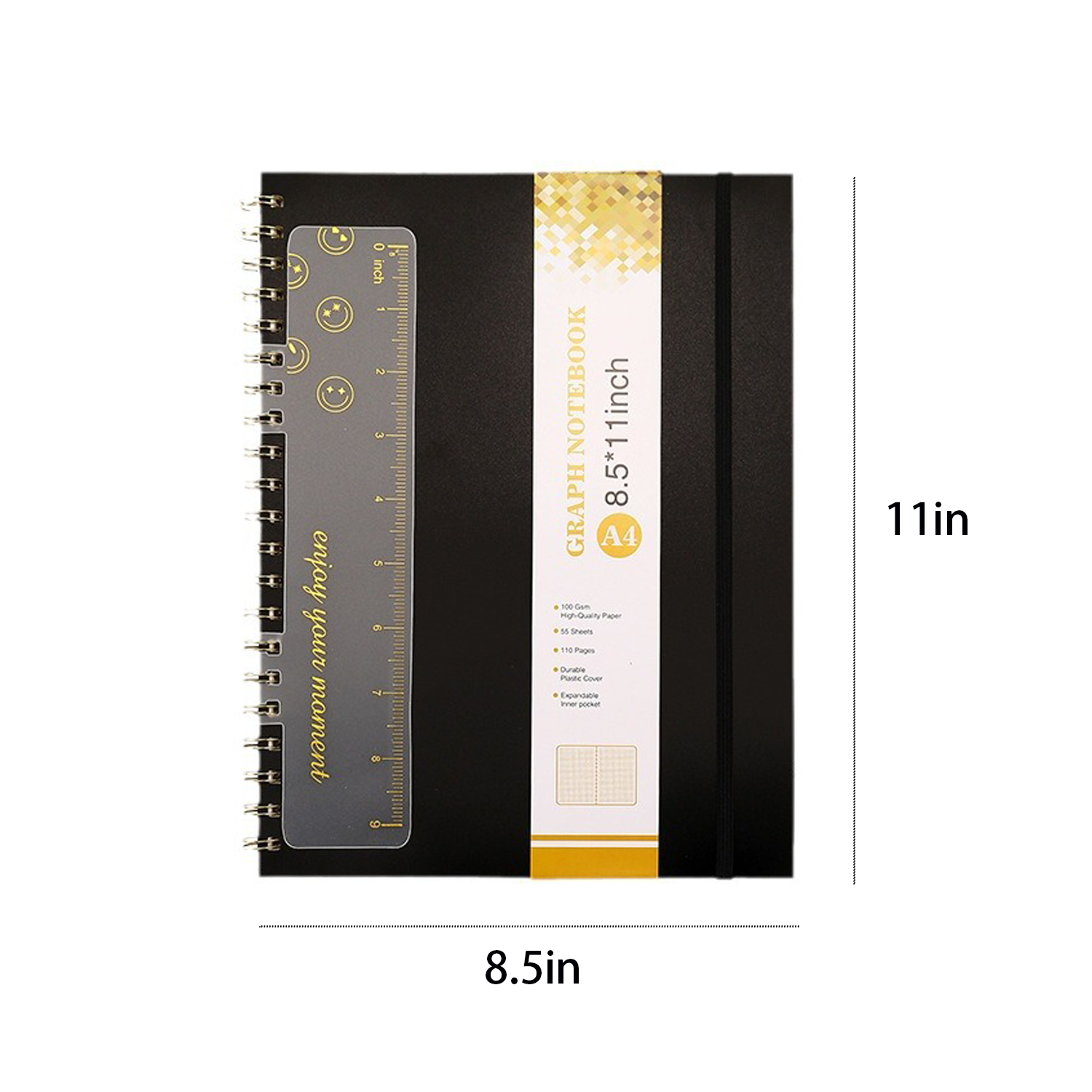 A4 Spiral Notebook w/ Ruler 4