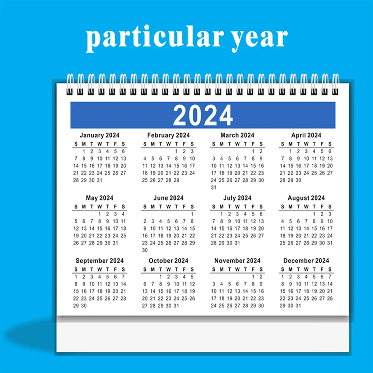 2024 Thickened Fashion Standing Flip Office Desk Calendar 8