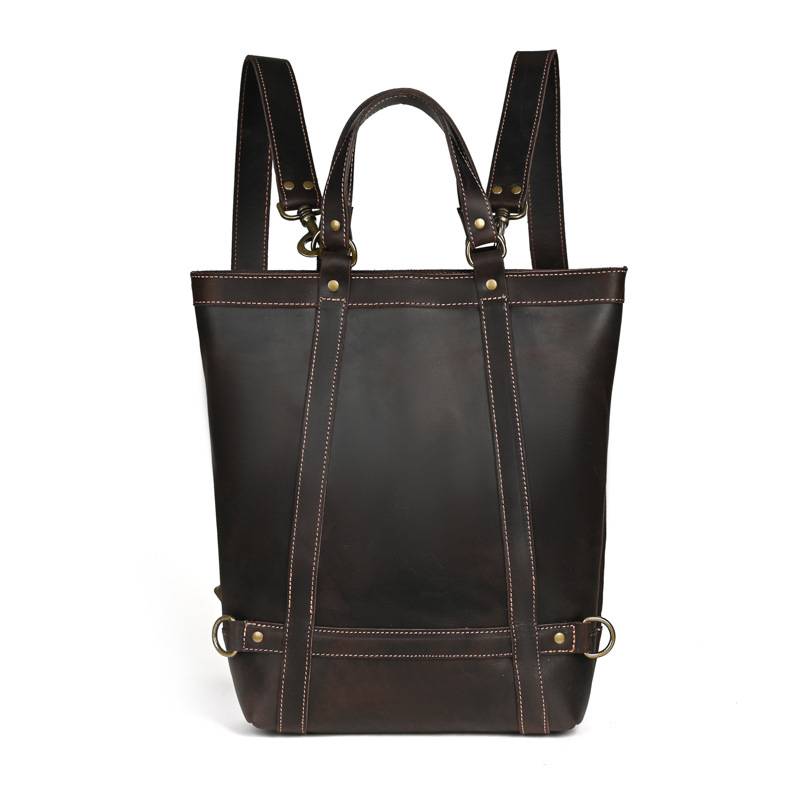 Vintage Handmade Genuine Leather Backpack 1
