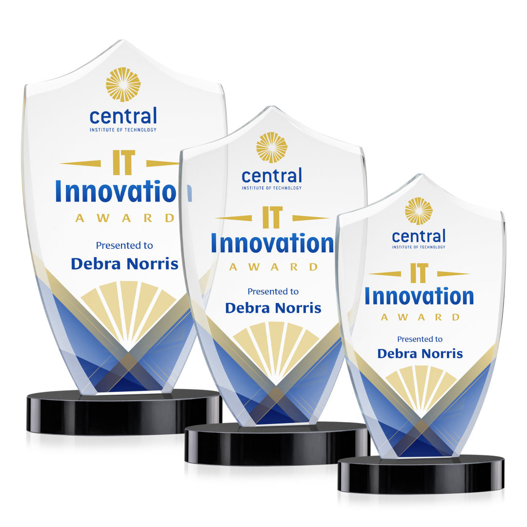 Skylark Shield VividPrint™ Award - Black