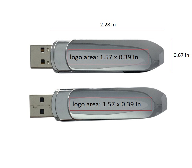 Electroplated Chrome Type-C USB Flash Drive 8
