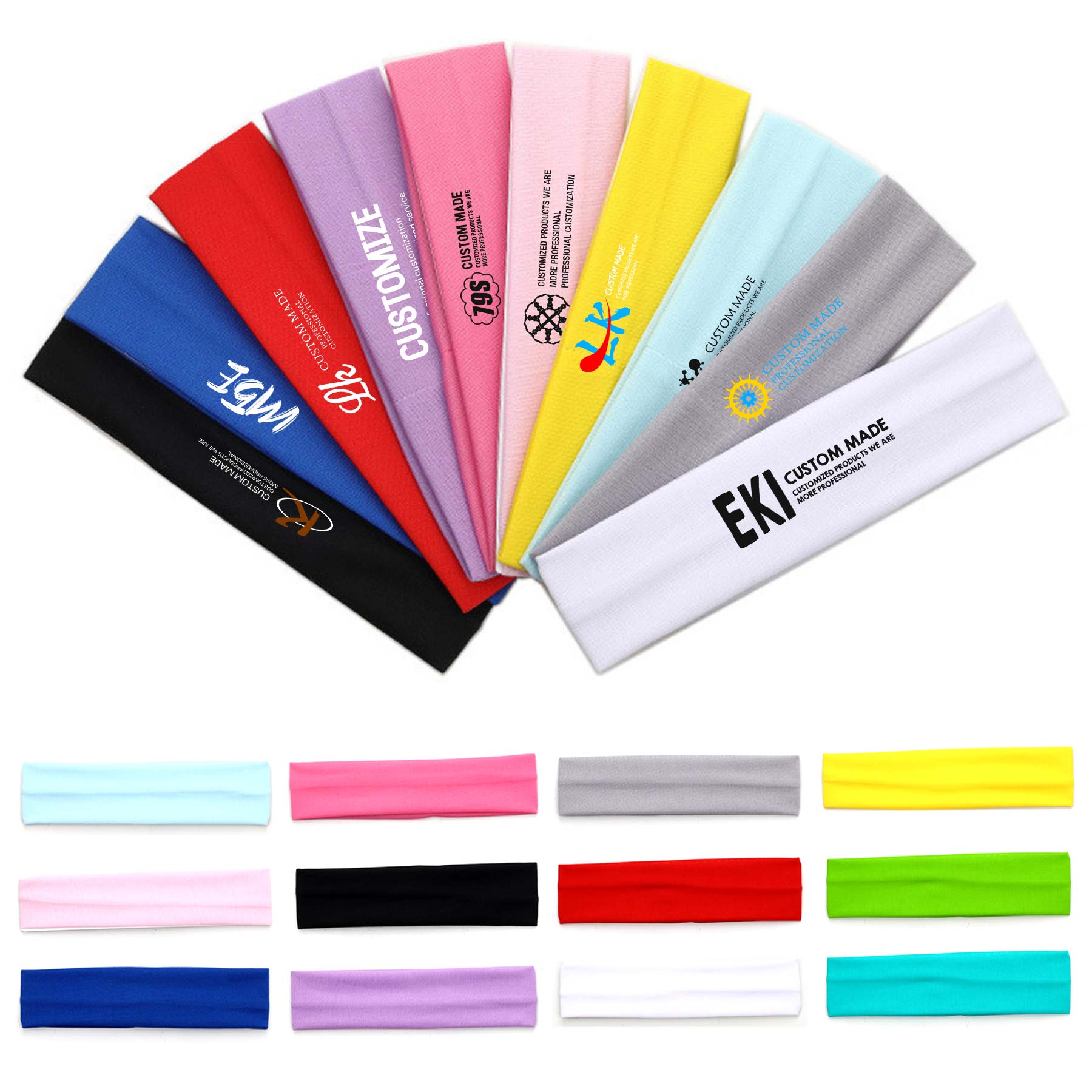 Elastic Sweat & Sports Headbands 2