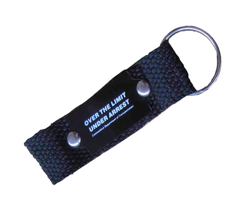 Polyester Short Lanyard with Aluminum Label 2