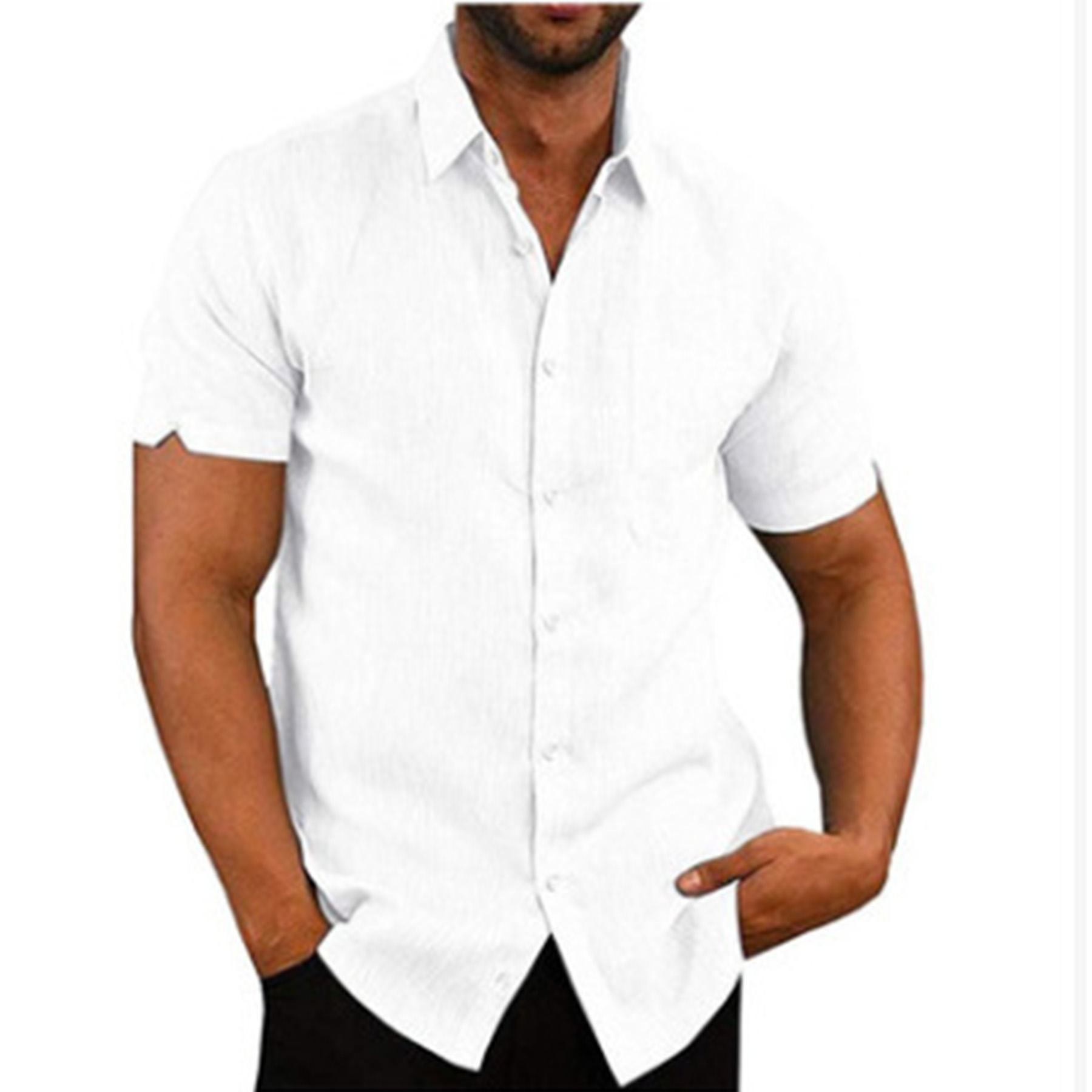 Summer Linen Button Shirt 5