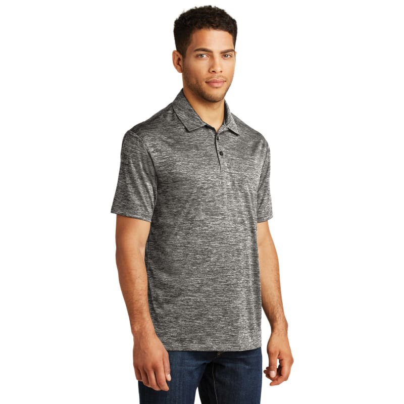 Sport-Tek PosiCharge Electric Heather Polo. 7