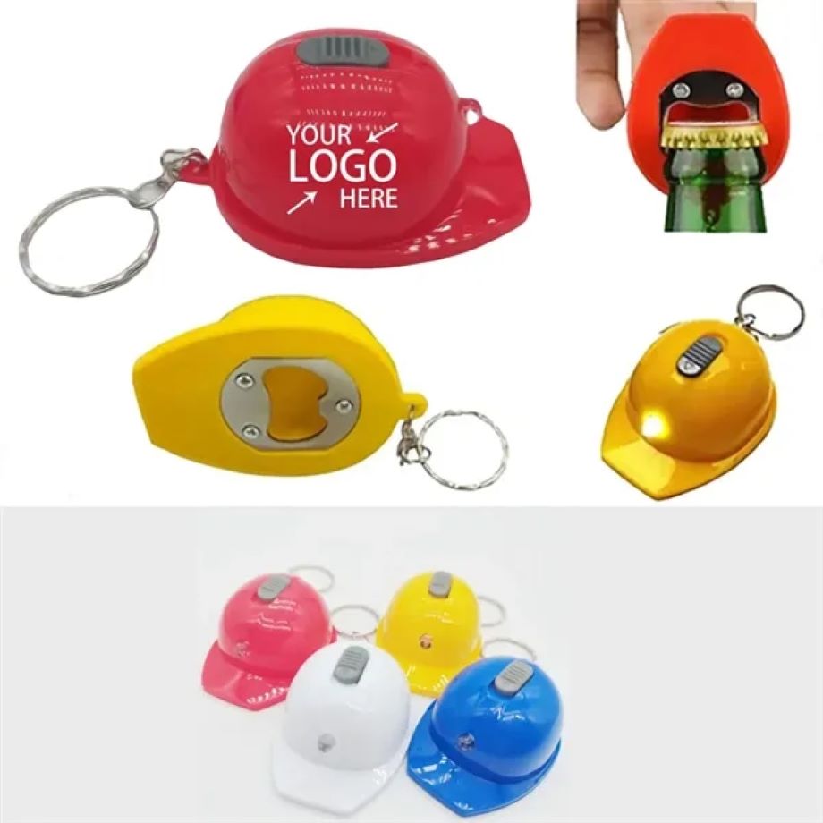 Helmet LED Bottle Opener Keychain 1