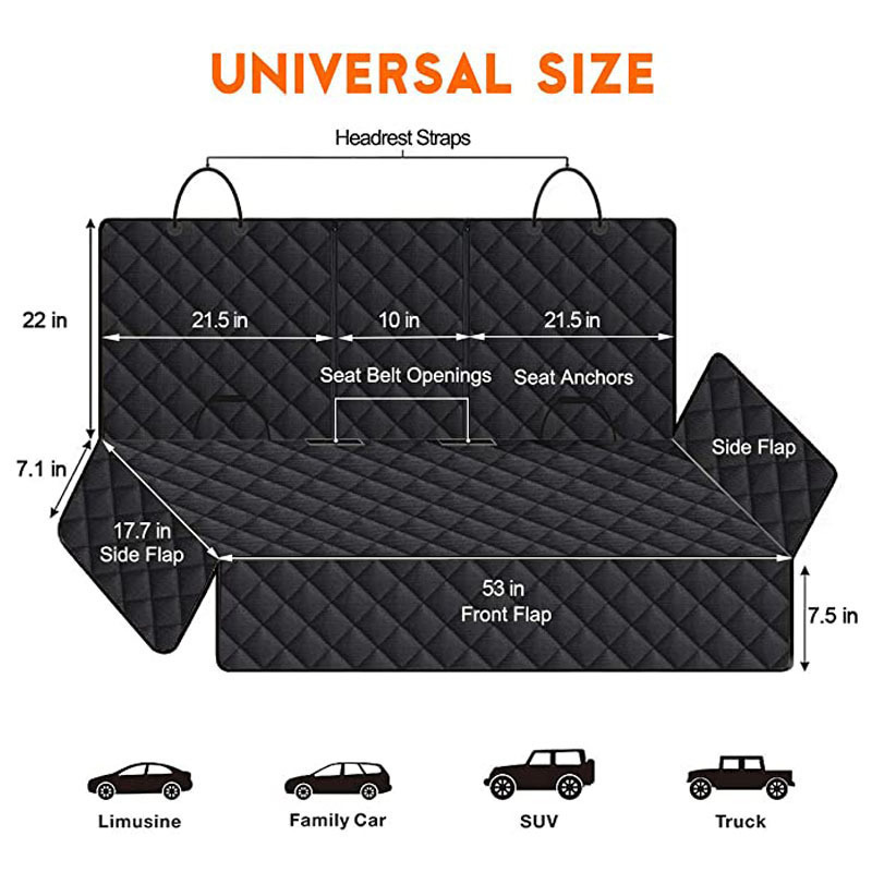 Dog Car Seat Cover for Back Seat 7