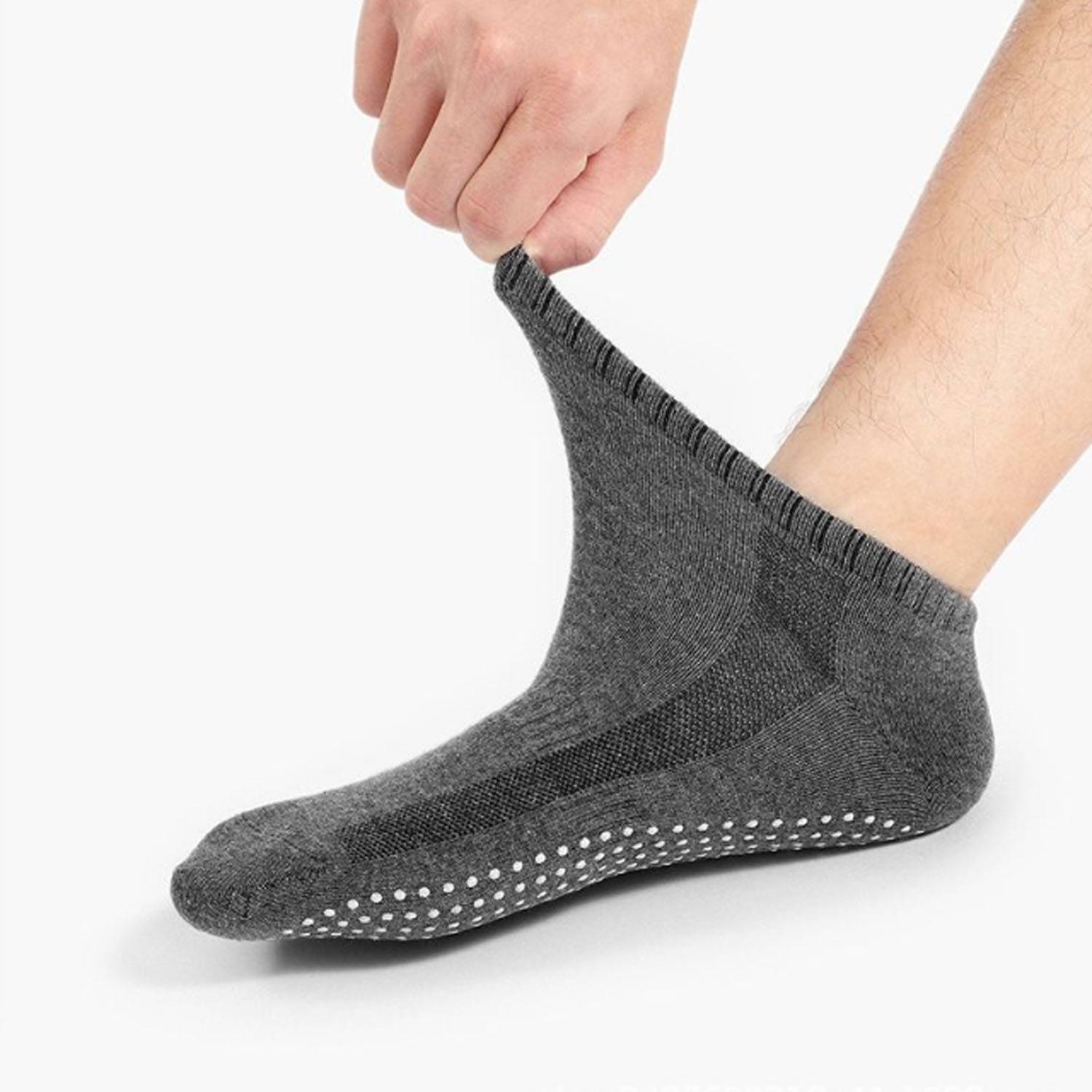 Breathable Wear-Resistant Silicone Grip Cotton Fitness Socks 6