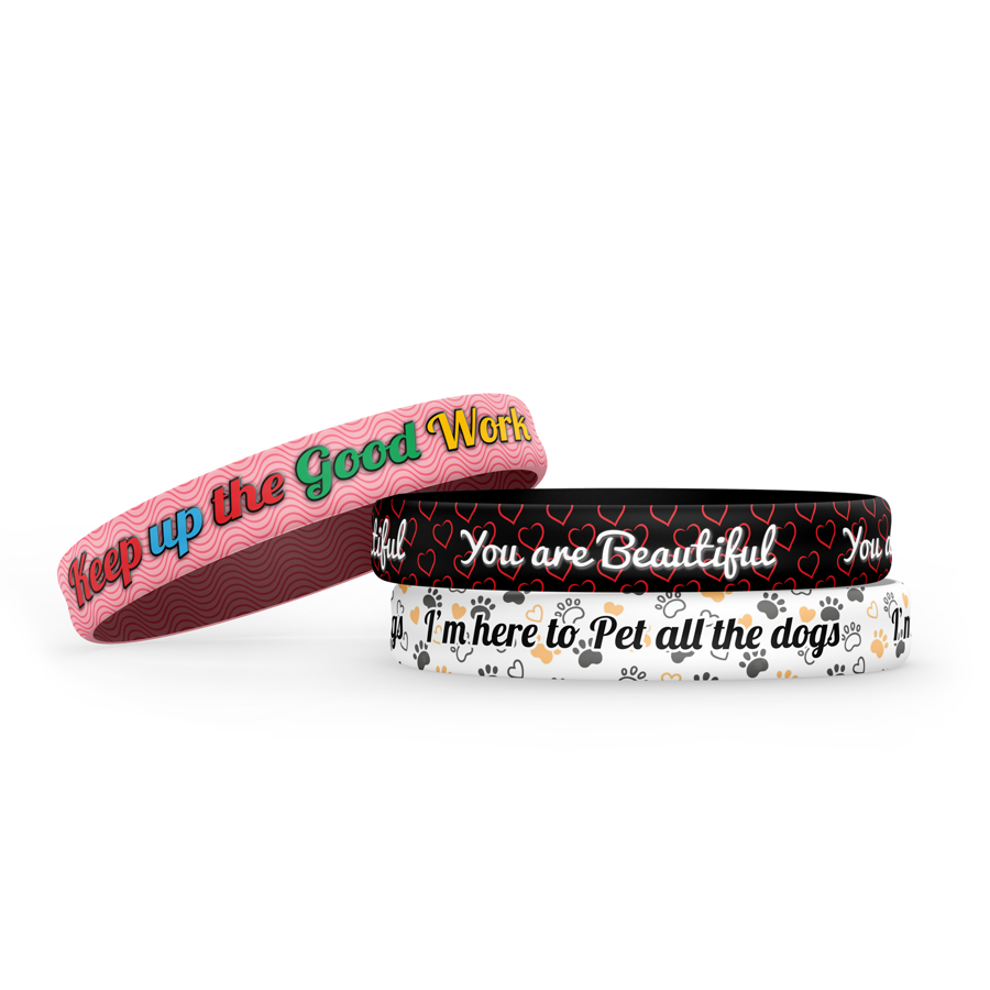 PVC Snap On Bracelet -  9"x 0.6"x 0.075"
