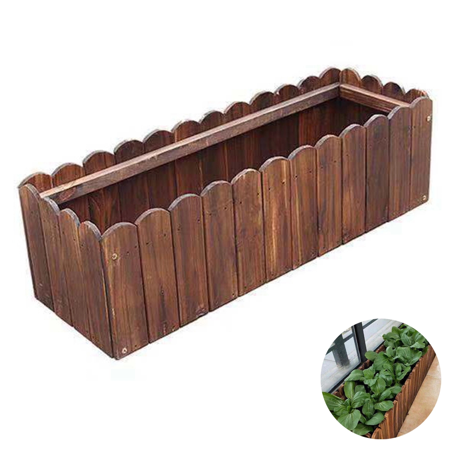Wooden Flower Bed 1