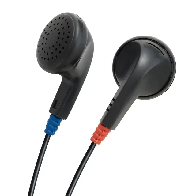 Red Blue Airline Disposable Earbuds 2
