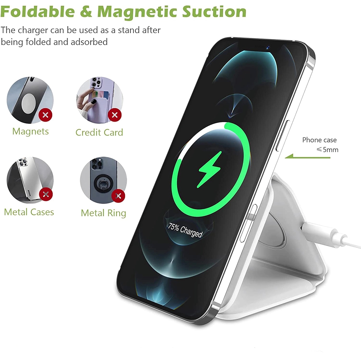 15W Fast 3 In 1Foldable Magnetic Charger Station 4