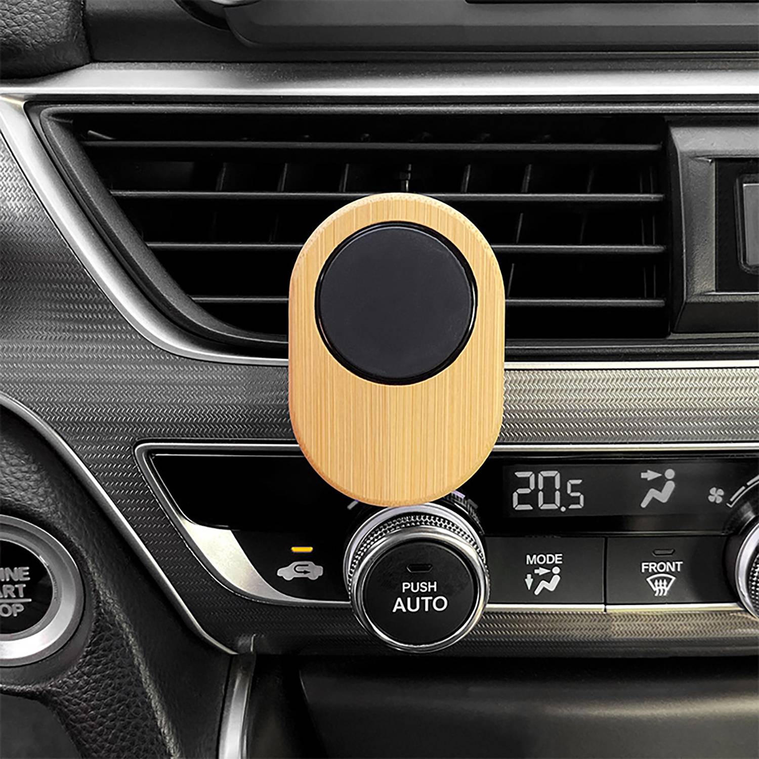 Bamboo Wood Magnetic Car Phone Holder 3