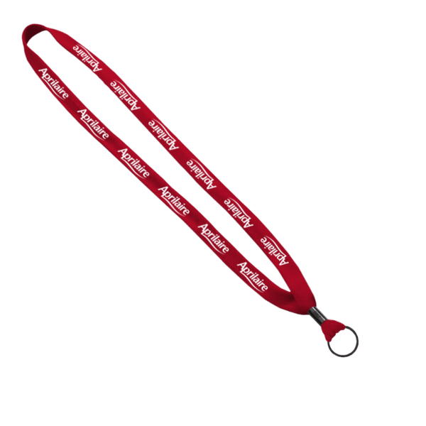 5/8" Polyester Shoelace Lanyard with Metal Crimp & Split-Ring 35