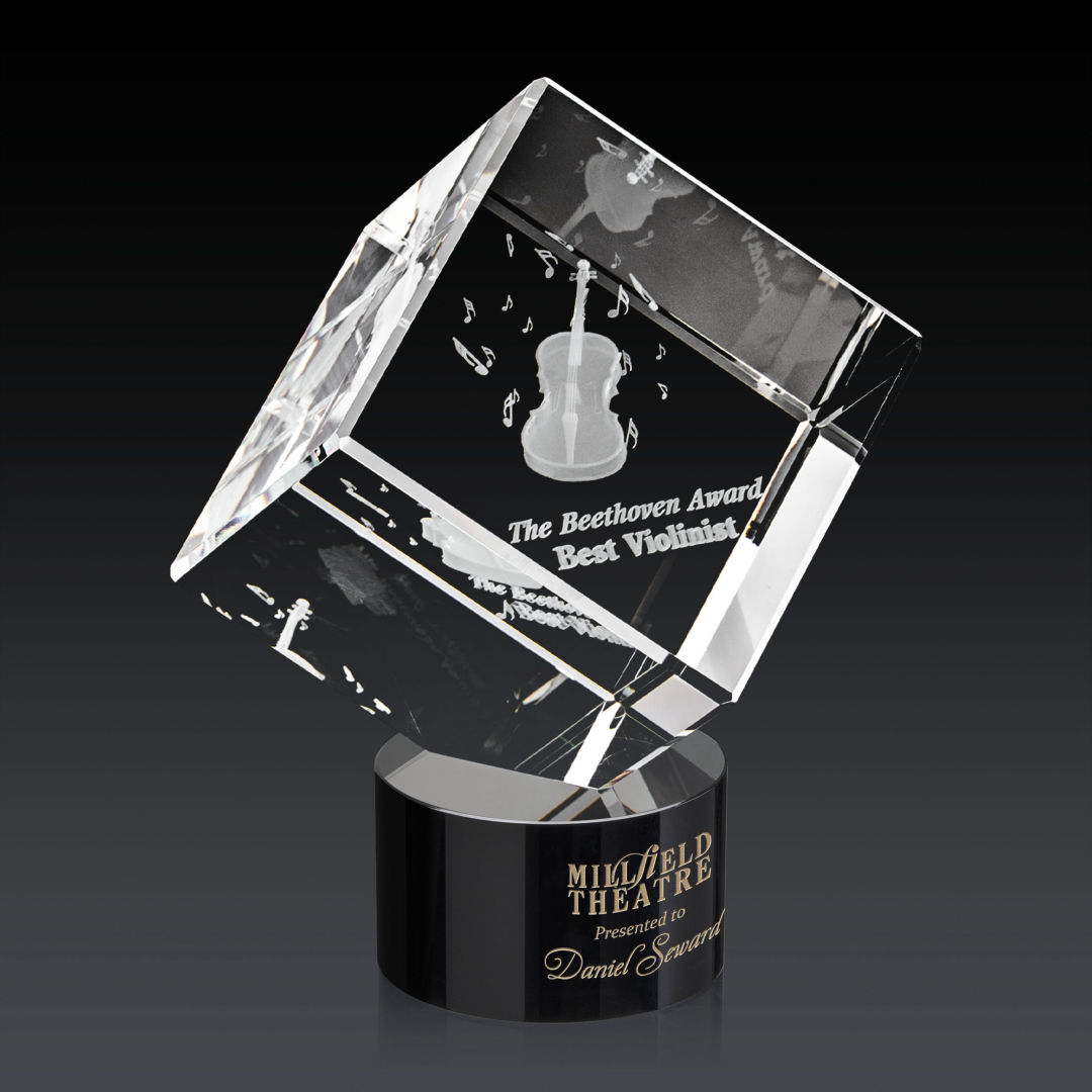Burrill 3D Award on Marvel Base - Black 2