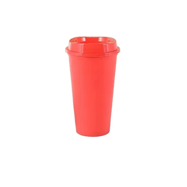 16oz Colorful Plastic Cup - Vibrant Reusable Drinkware 19