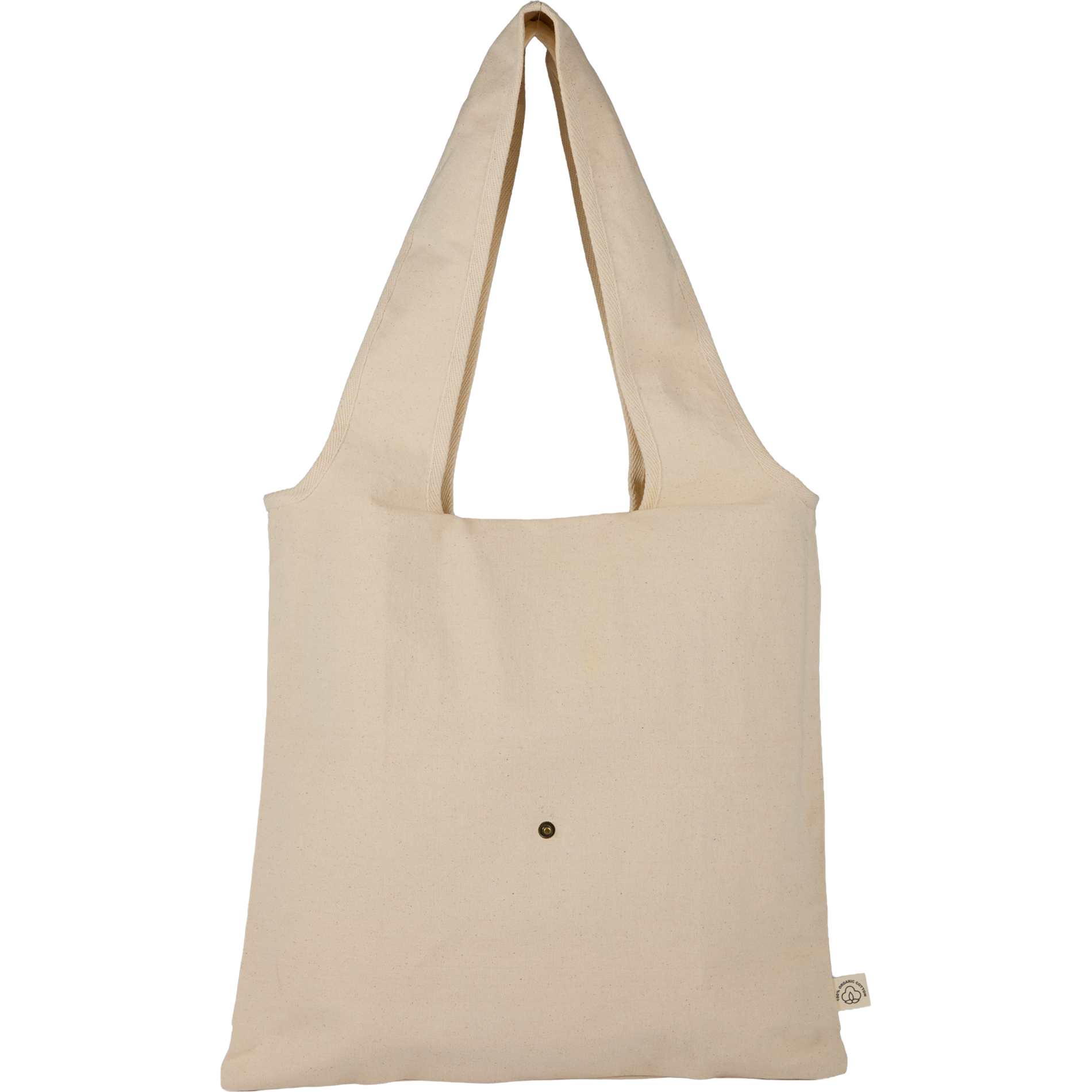 Packable 8oz Organic Cotton Tote, custom tote bag with logo imprint 2