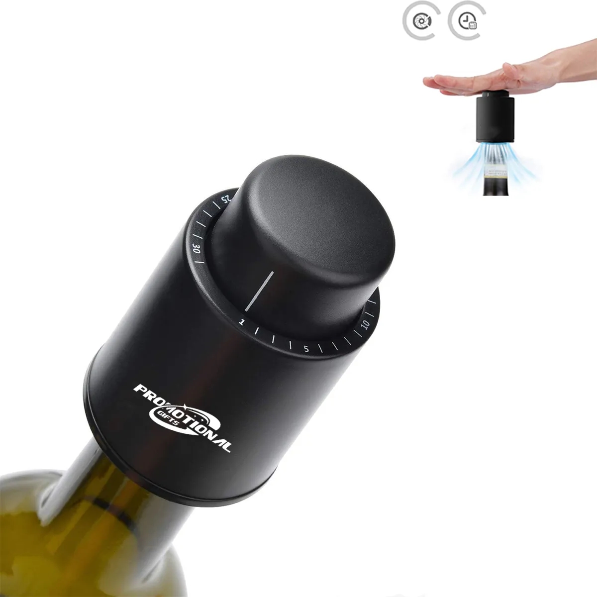 Custom Reusable Real Vacuum Wine Bottle Stoppers Preserver 4