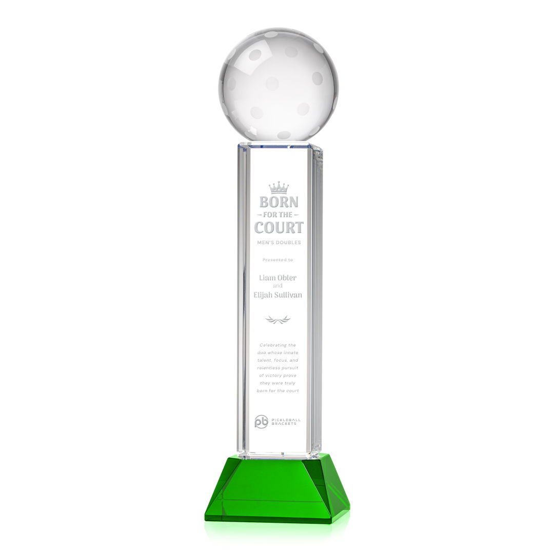 Pickleball Award on Stowe Base - Green 5