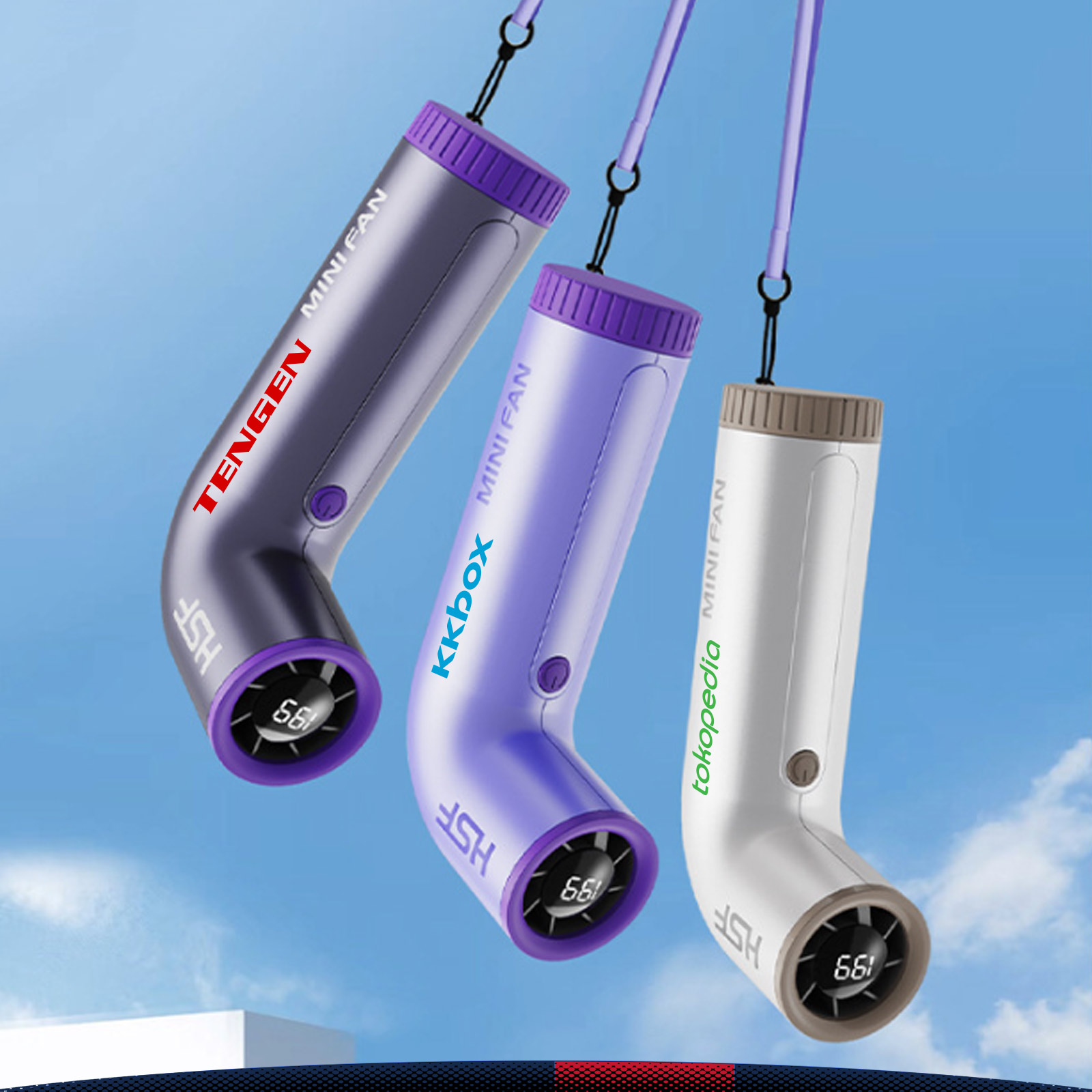 Zefanix 199 Speeds Curved Mini Handheld Turbo Fan 4