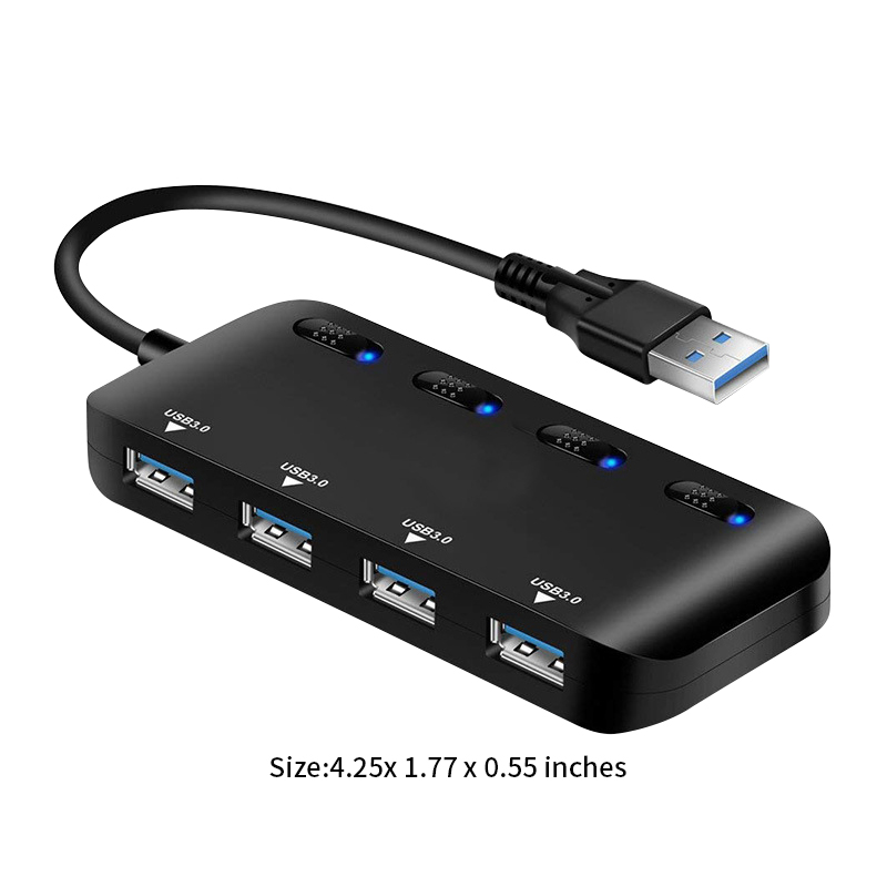 4-Port USB 3.0 Hub with Individual LED 2