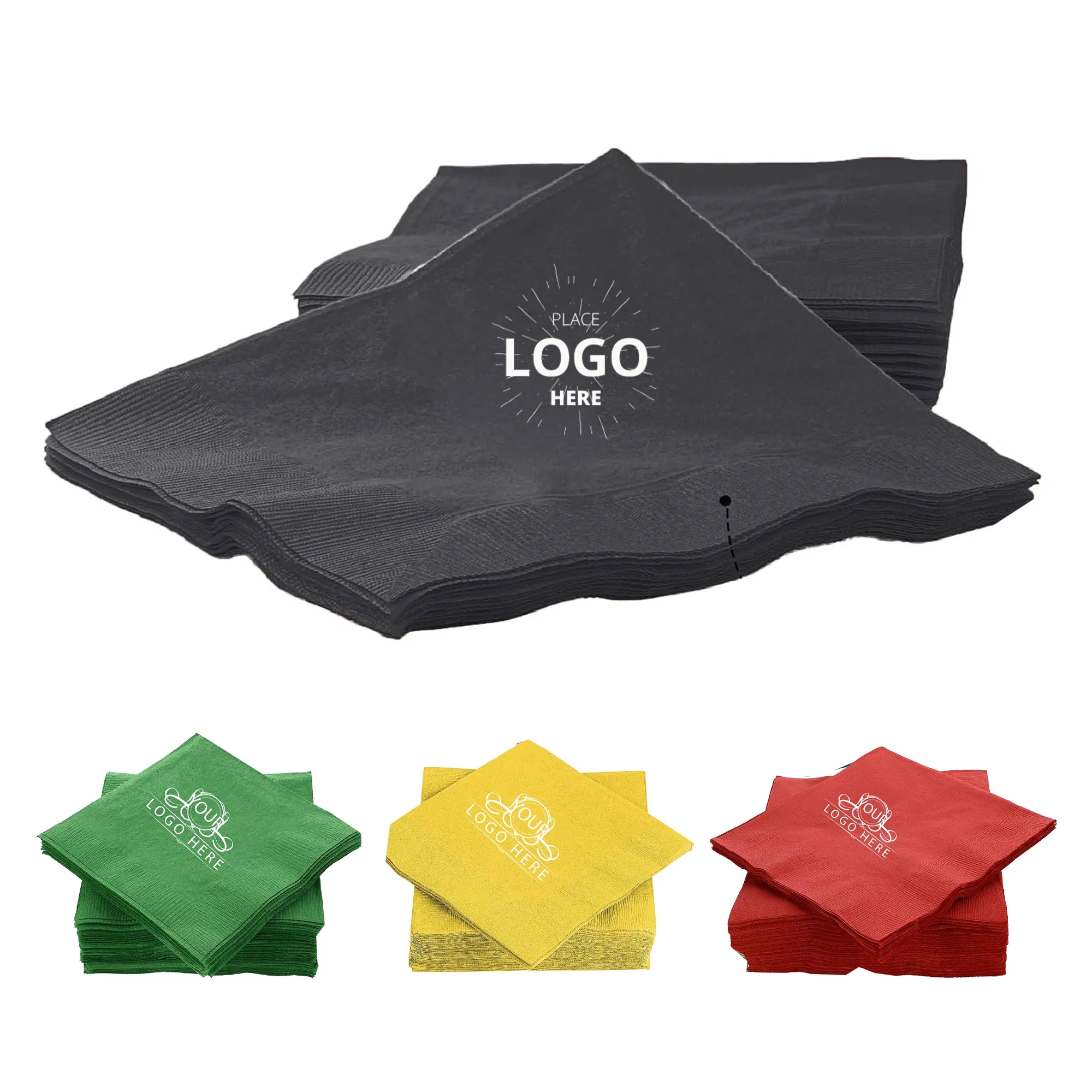 2-Ply Disposable Beverage Cocktail Napkins 1