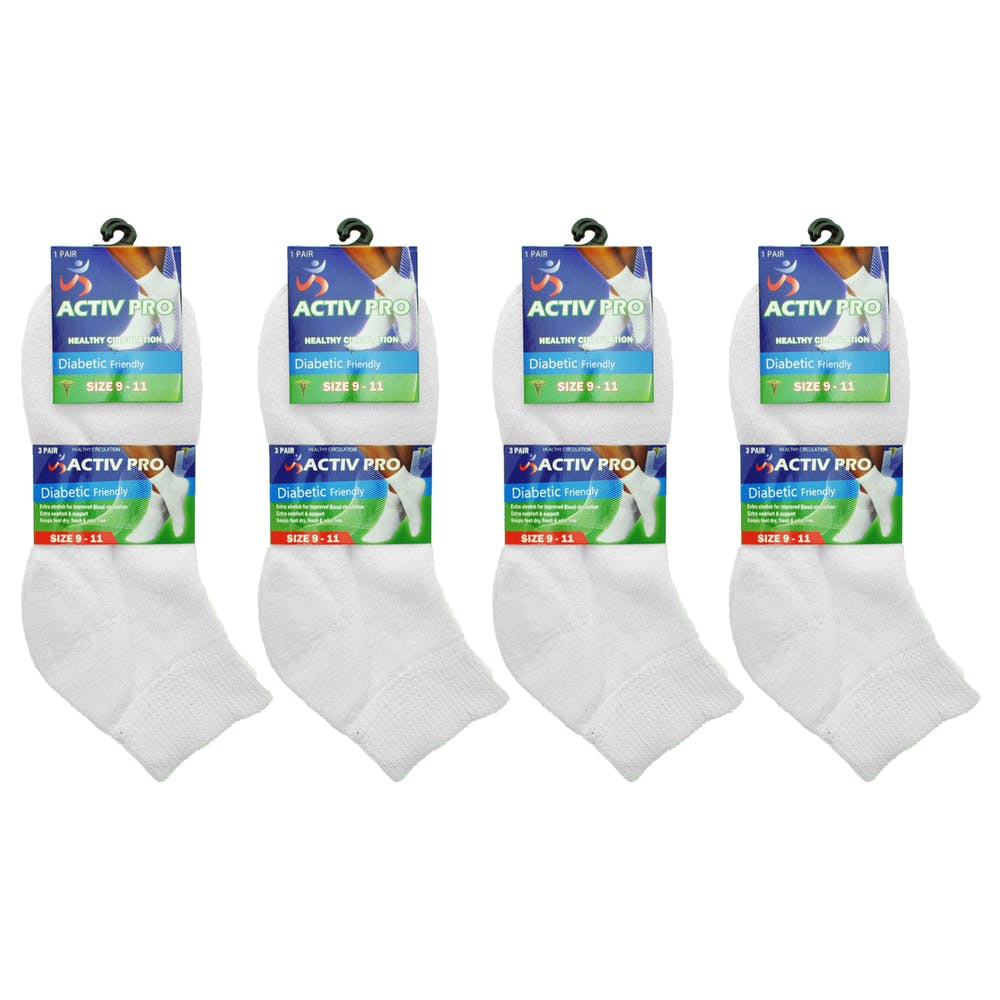 Adult Cotton Ankle Socks - White 1