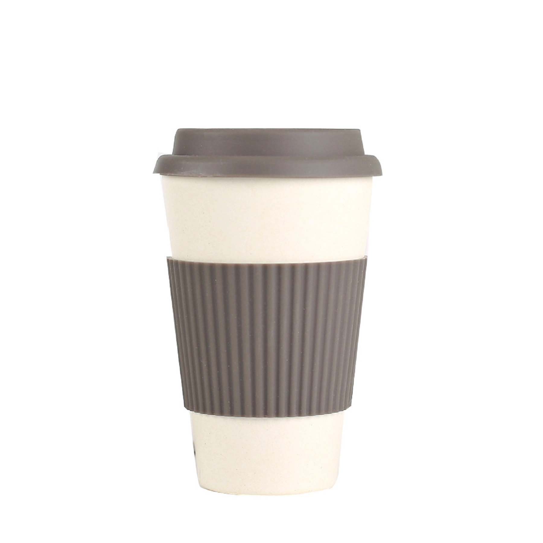 10 OZ Bamboo Fiber Reusable Coffee Cup 4