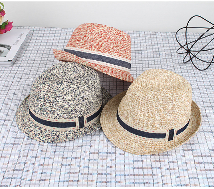 Straw Trilby Hat 11