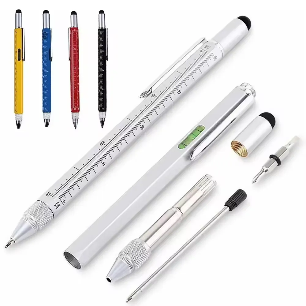 Multi-Function Stylus Metal Ballpoint Pen with Tool Set 3