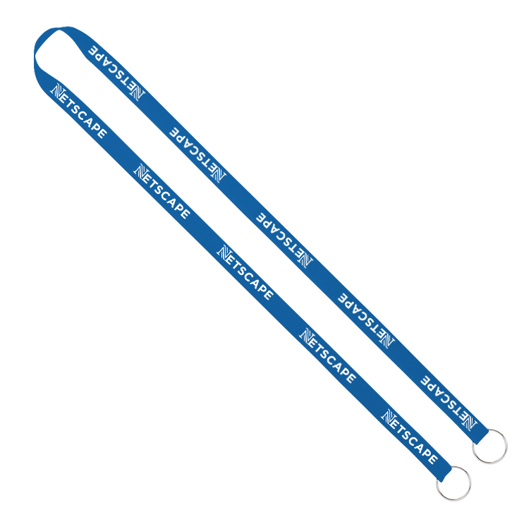 1/2" Screen Printed Lanyard with Double Clips 22
