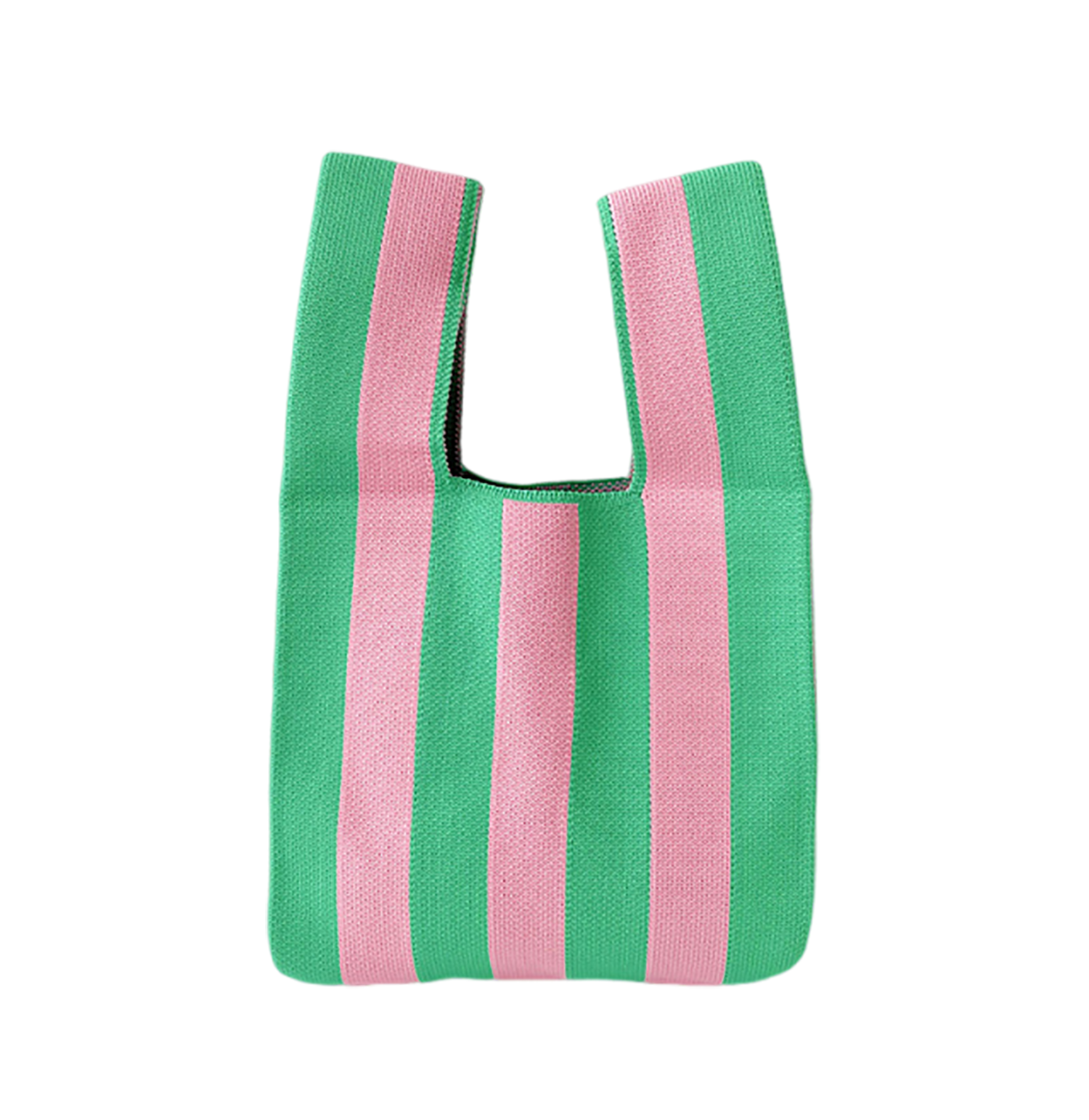 Lightweight Durable Versatile Striped Woven Handbag 4