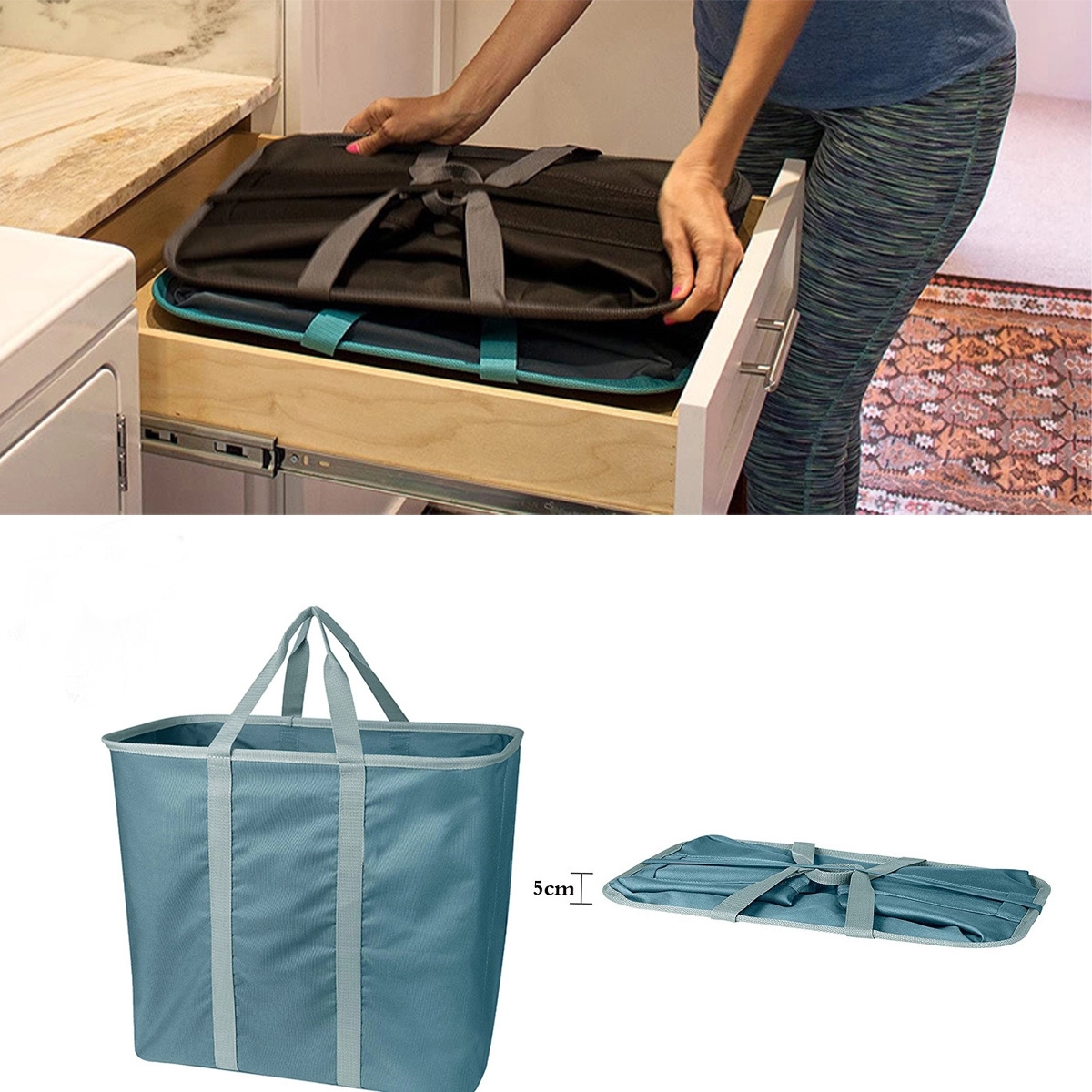 Collapsible Fabric Laundry Baskets 2