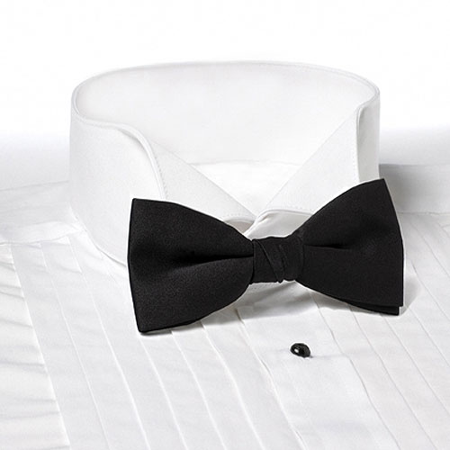 Black Clip-On Bow Tie 2