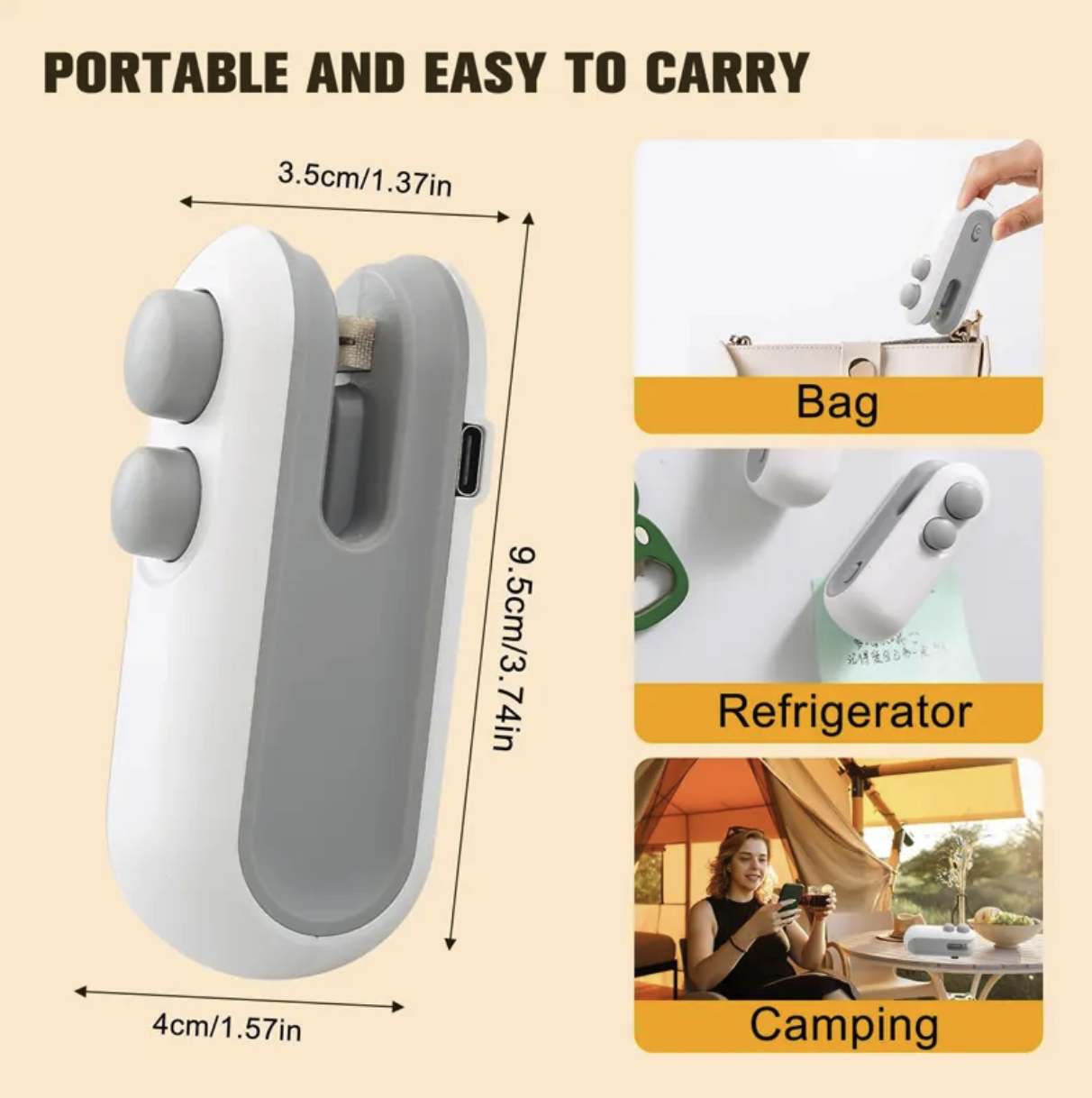 Mini Rechargeable 2 in 1 BagHeat Sealer Machine 4