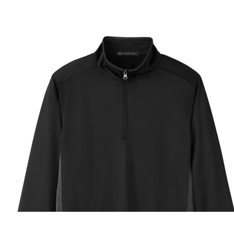 Harriton Men's Flash Snag Protection Plus IL Colorblock Quarter-Zip 11