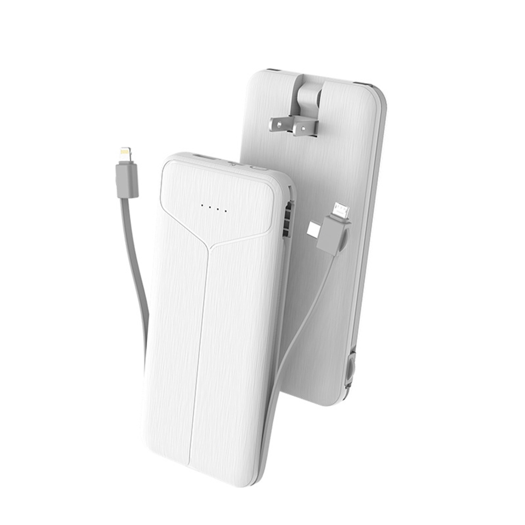 10000 mAh Power Bank with Wall Plug-in and Cable 8