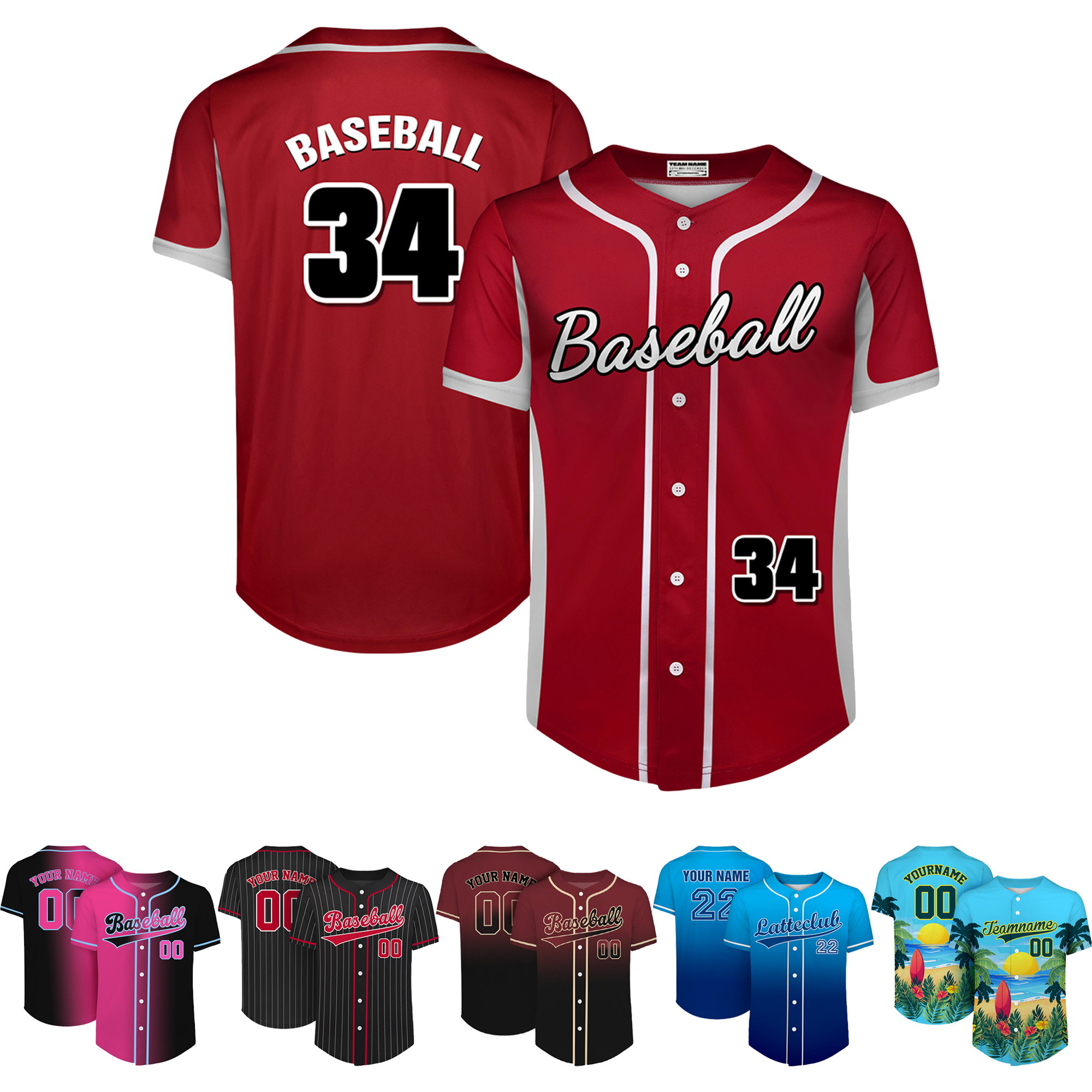 MOQ 10pcs Dynamic Diamond Baseball Shirt 2