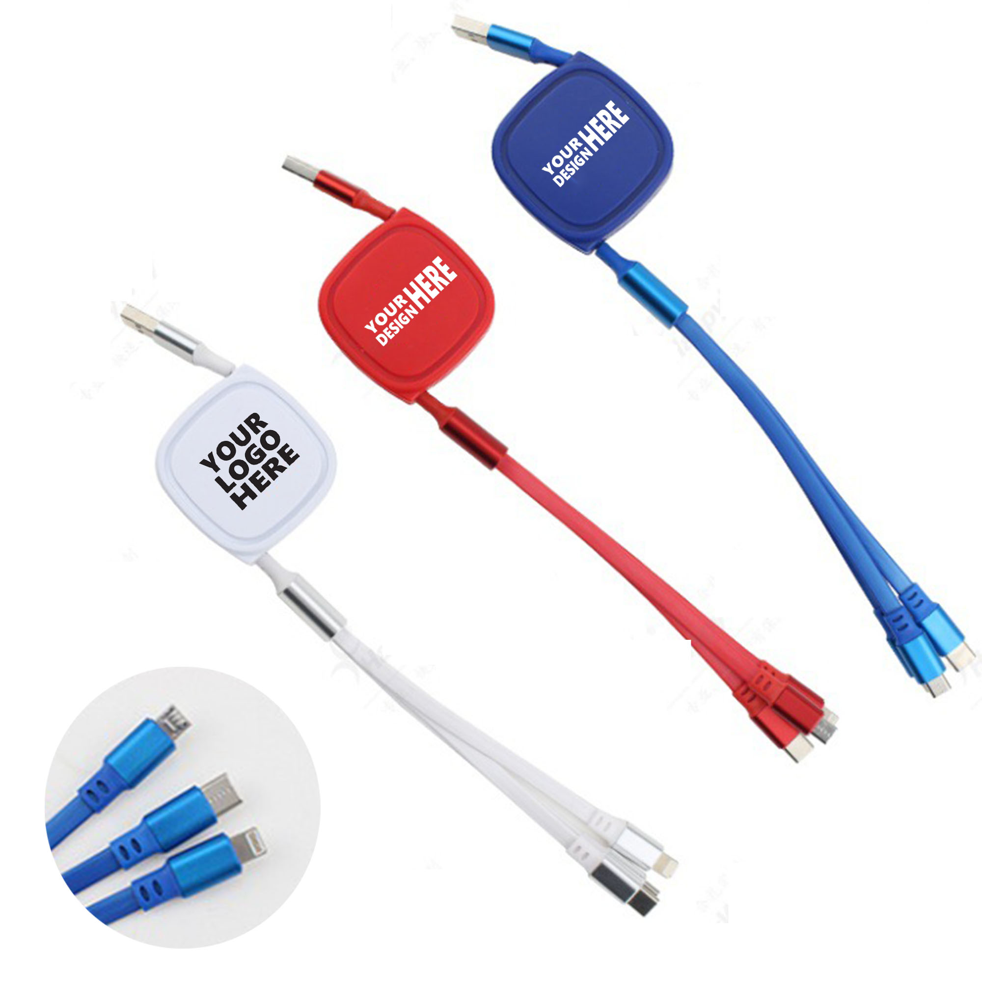 "3-in-1 Retractable Charging Cable " 1