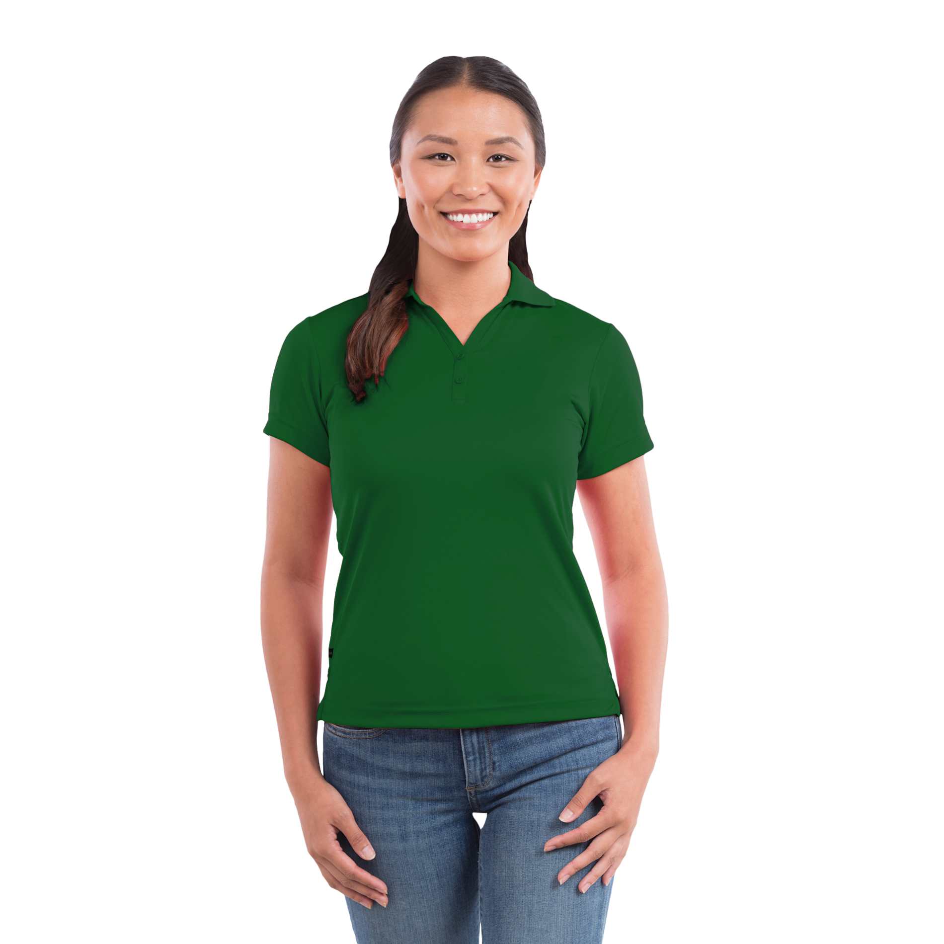 Women's MORENO TEXT MICRO SS POLO 144
