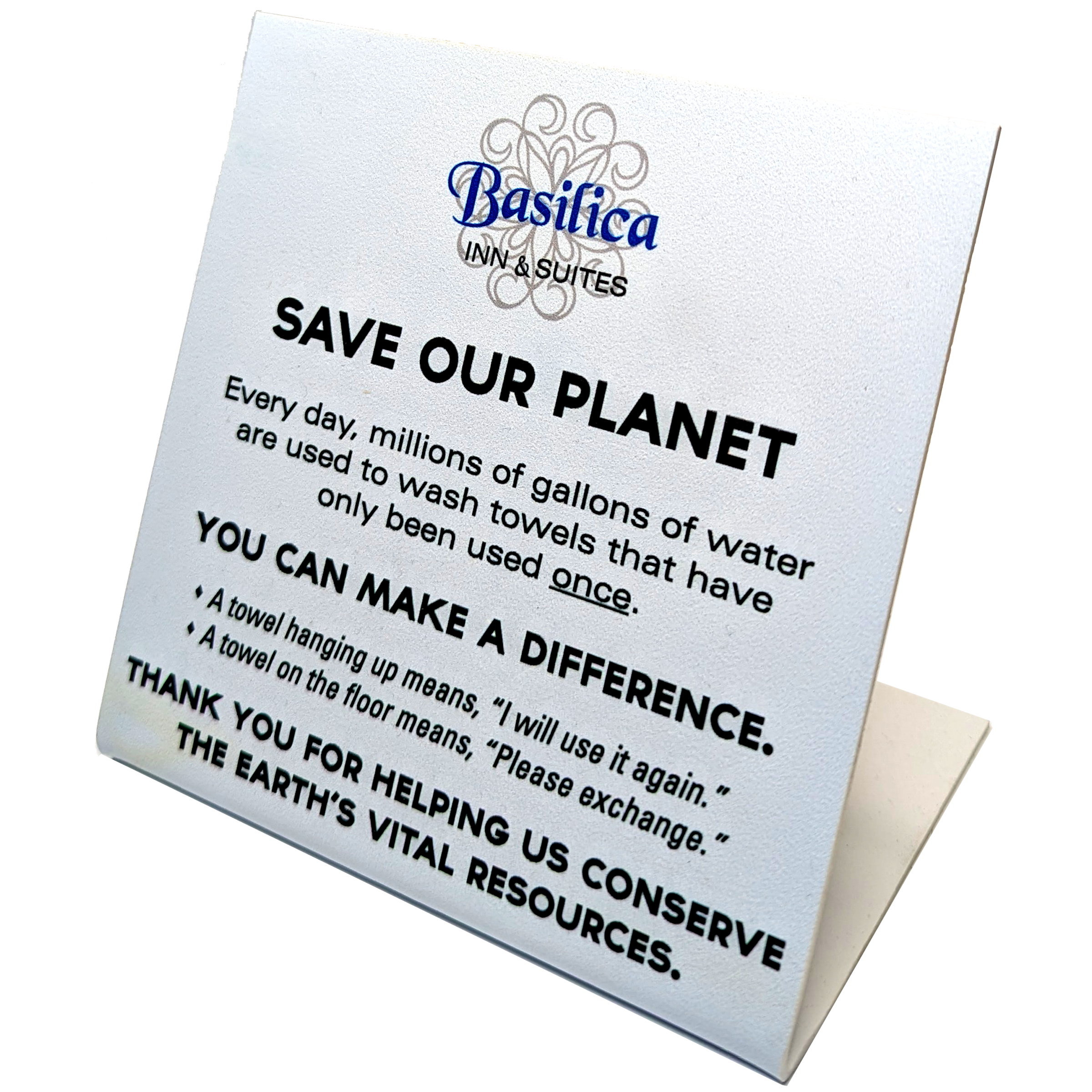 Folded Plastic Sign 50 - 75 sq Inches 2