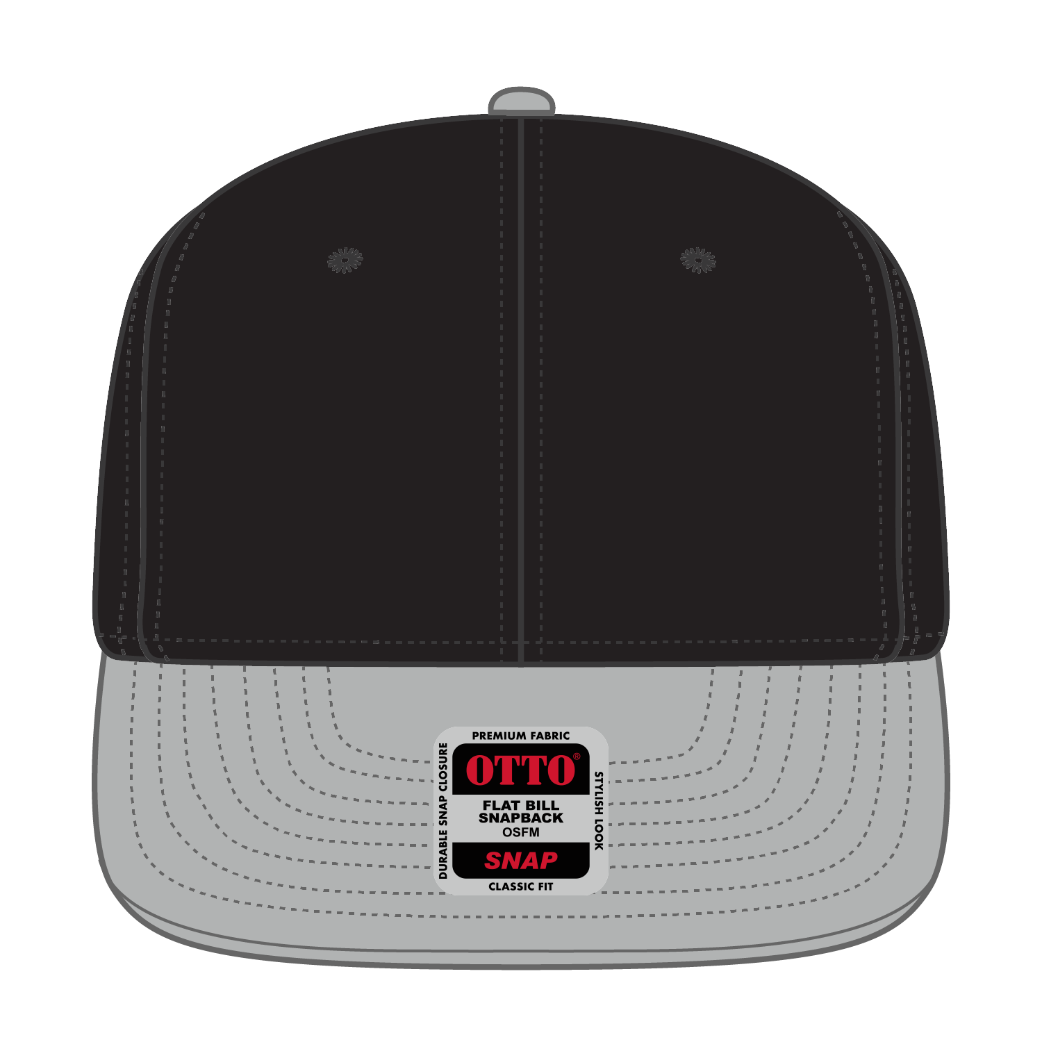 OTTO CAP® OTTO SNAP 6 Panel Pro Style Snapback Hat 87