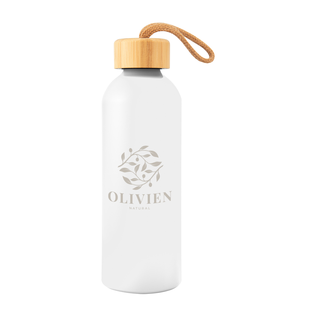 25 Oz. Blaire Recycled Aluminum Bottle With Bamboo Lid, custom water bottle with logo imprint 15