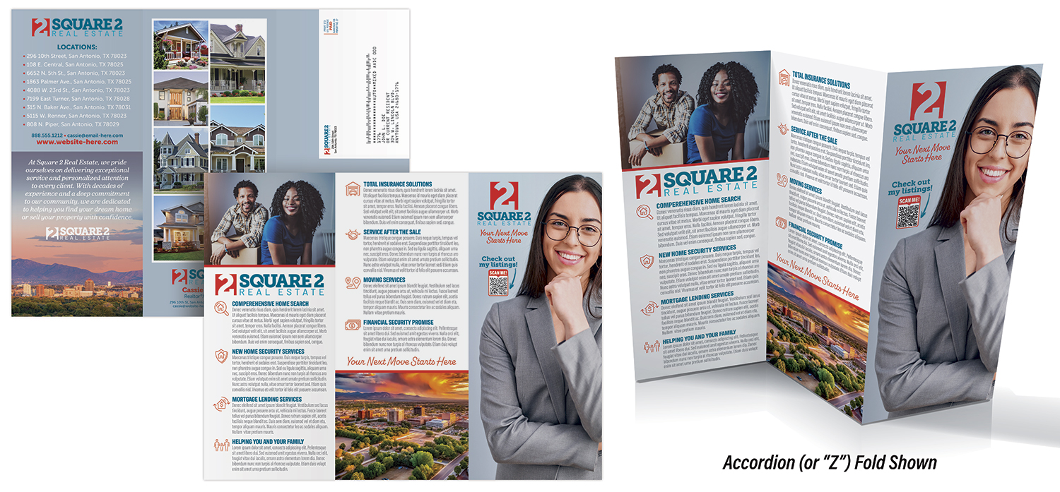 Tri-Fold Flyer Brochure - 8.5x11 - 4 pt. Gloss Text 5