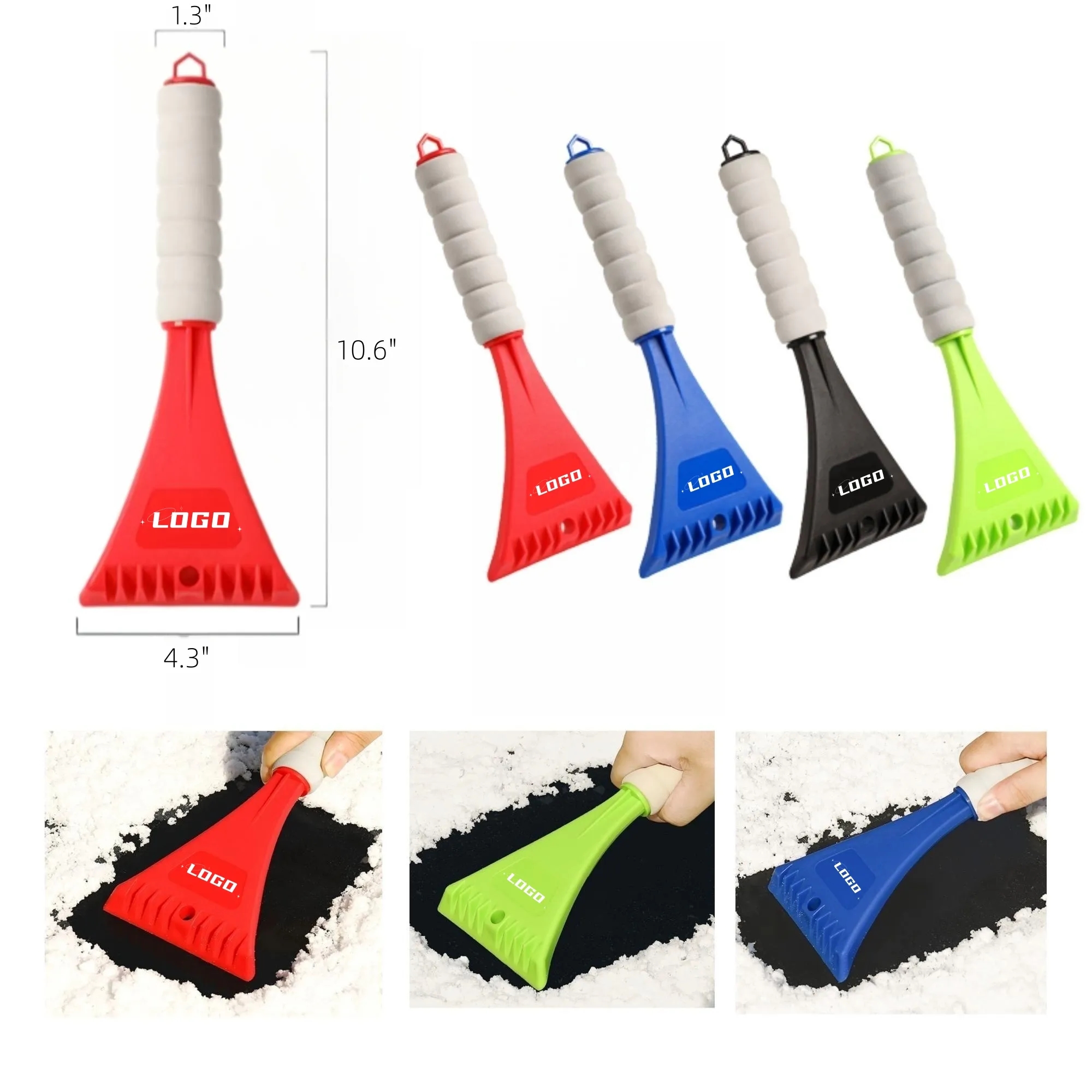 Plastic Car Small Snow Shovel Ice Scraper MOQ100