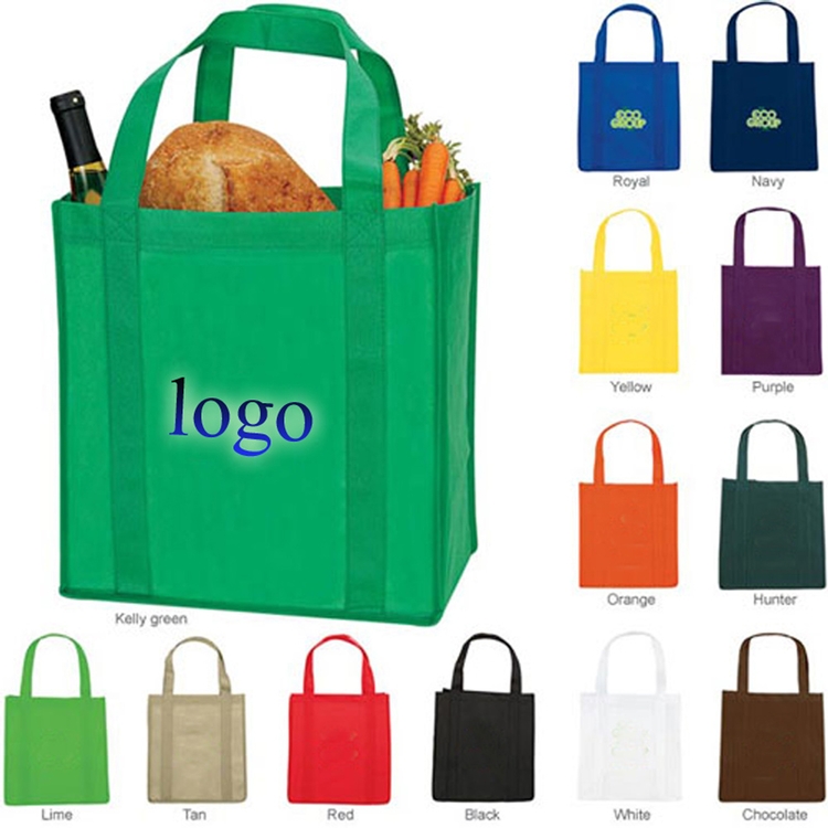 SM00043 - Eco-Friendly Non-Woven Recyclable Grocery Tote Shopping Bag