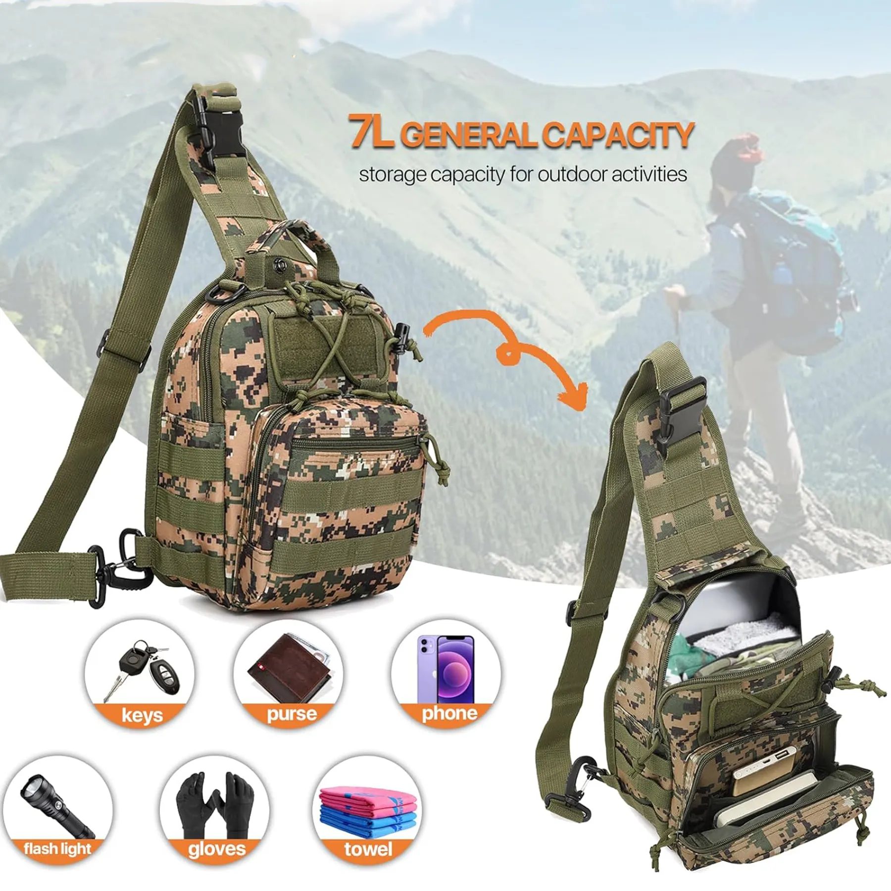 Oxford Outdoor Versatile Tactical Chest Bag 6